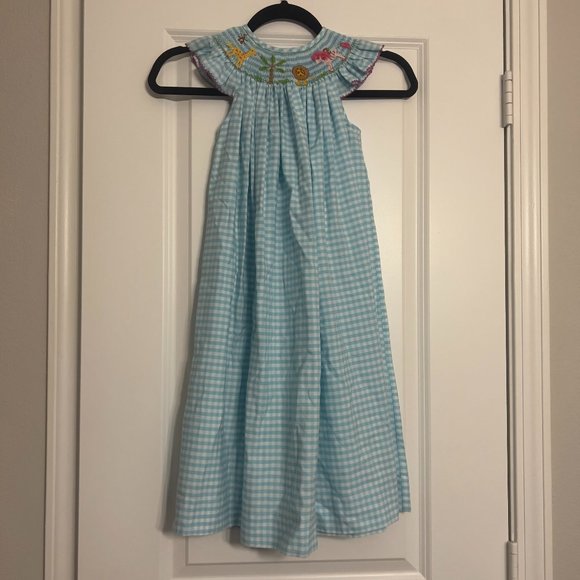 Southern Sunshine Other - Southern Sunshine Animal Gingham  Smocked Size 6